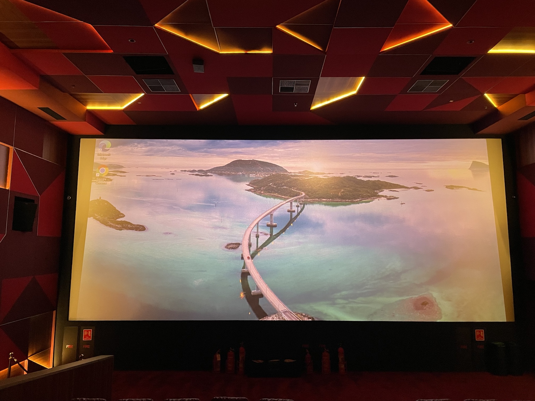 Strange start in cinema