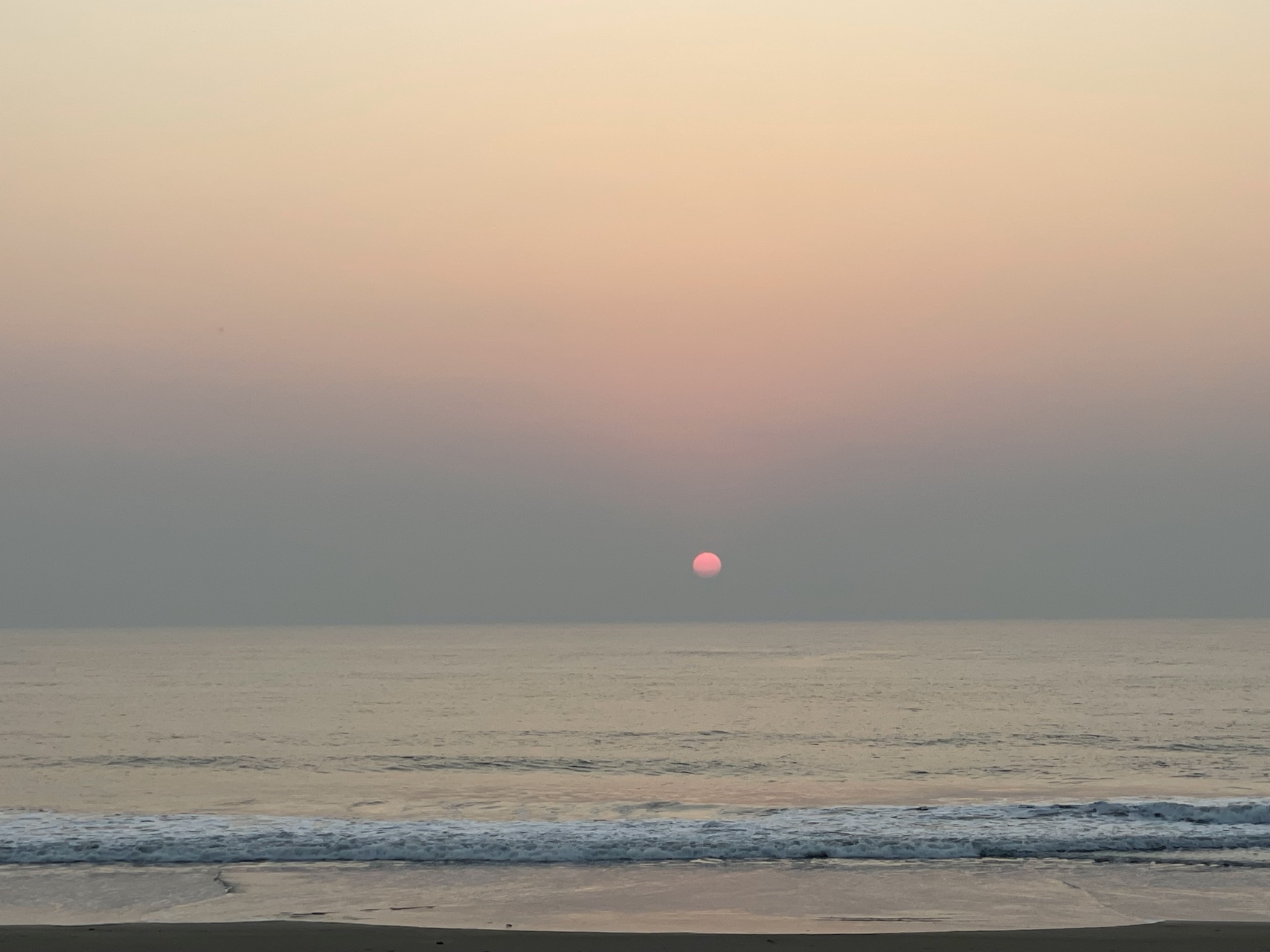 Sunset with polution