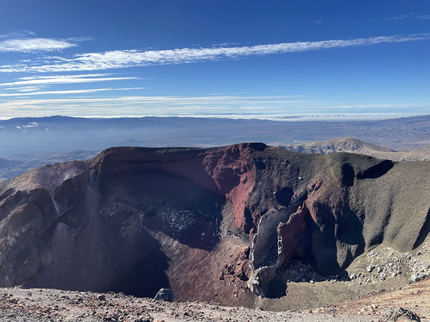 Red crater